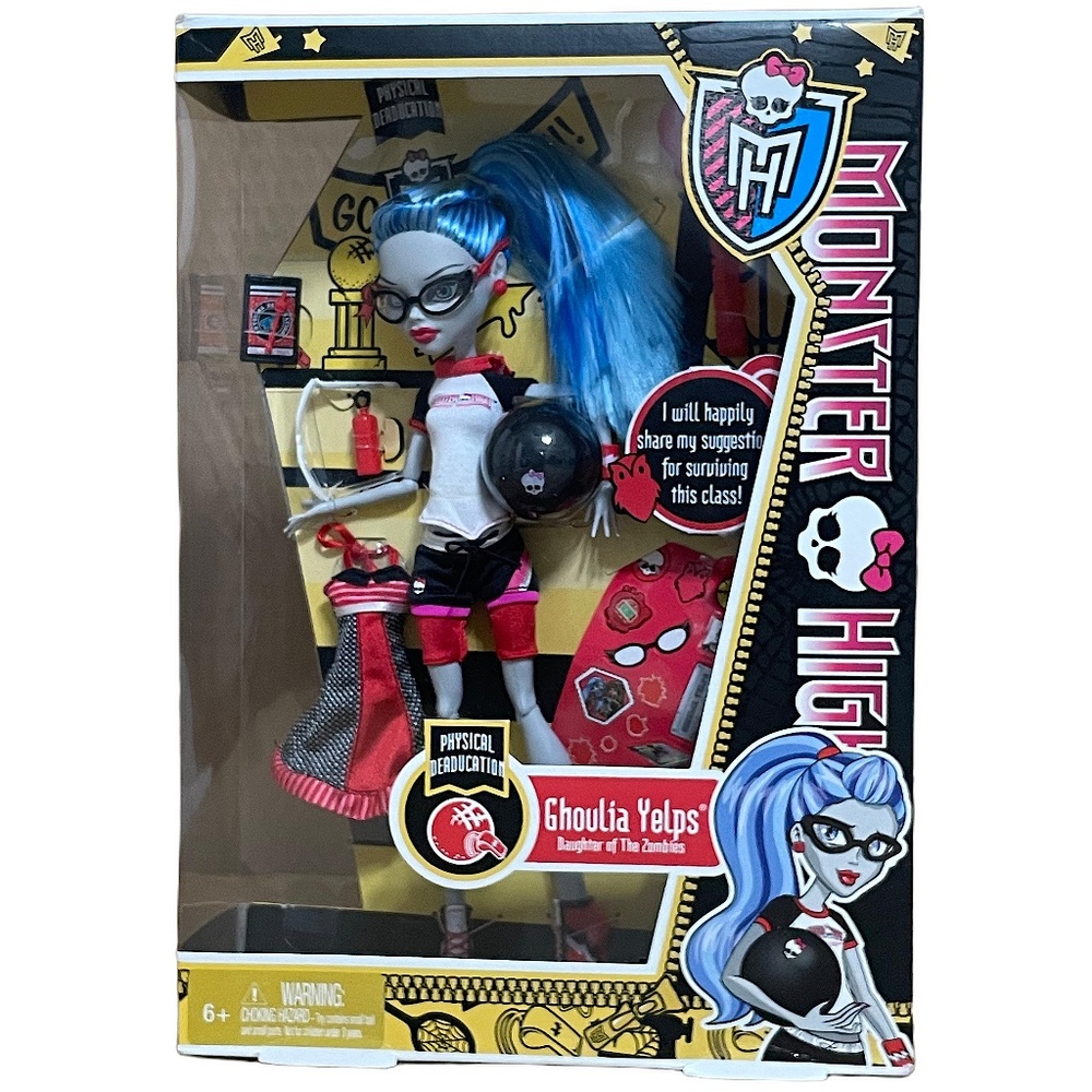 Monster High Physical Deaducation Ghouila Yelps Doll Mattel 2011 # Y4685 NRFB